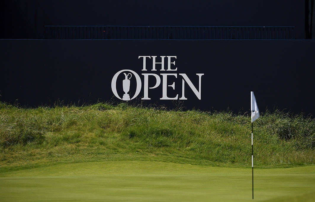 The Open signage at Royal Portrush in 2019